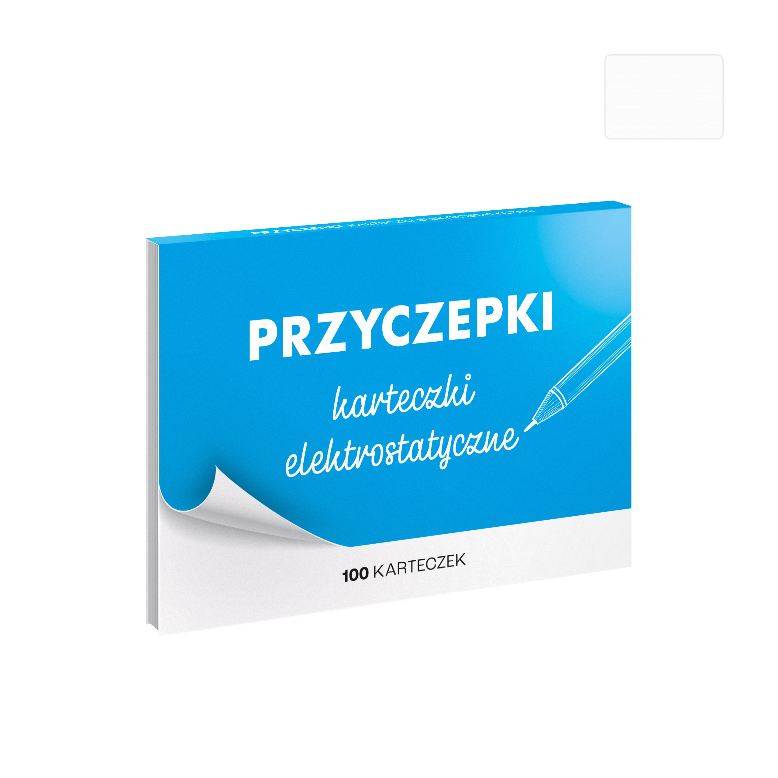 PRZYCZEPKI - białe karteczki elektrostatyczne - 100 szt.